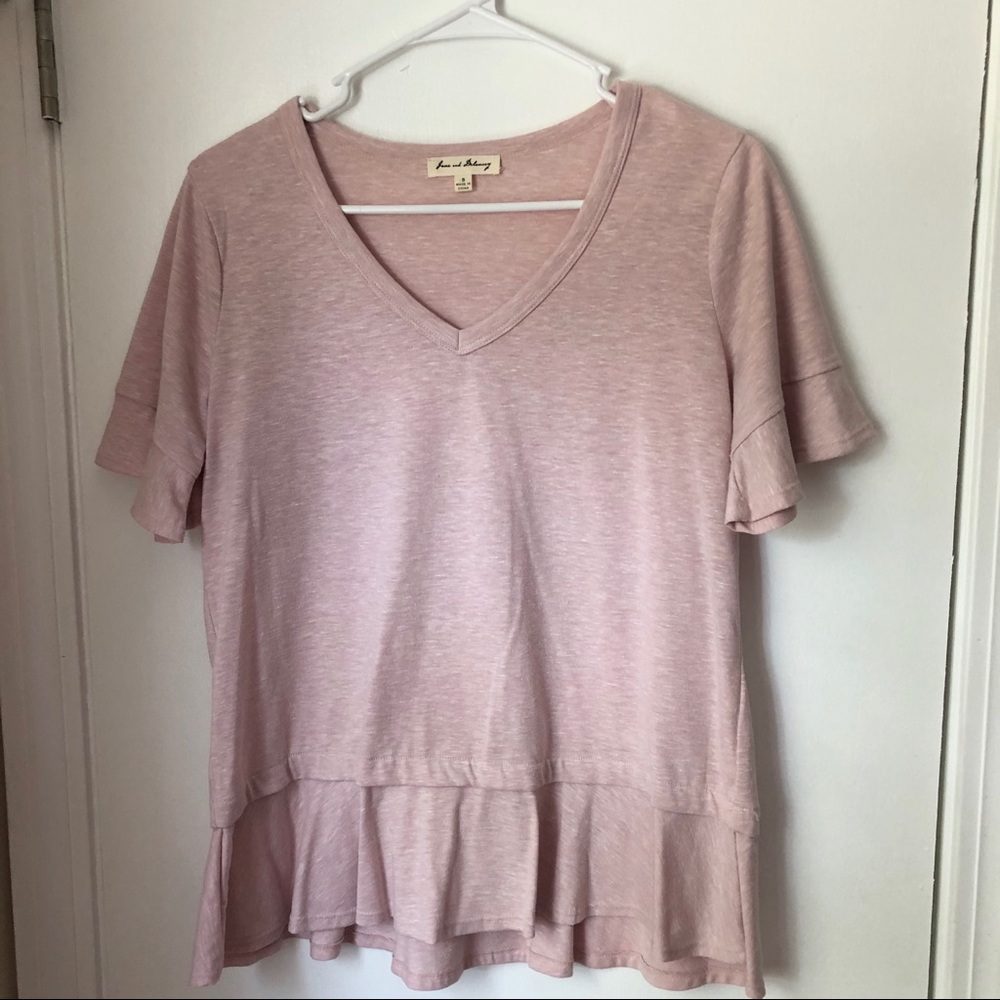 Jane and Delancey Pink Top - Size Small